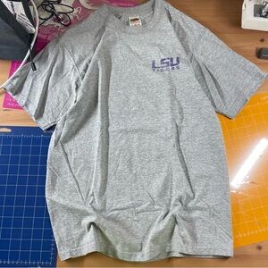 Gray LSU Tigers Men's Shirt